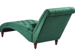 New Beliani Divaani Sametti Tummanvihrea Muret