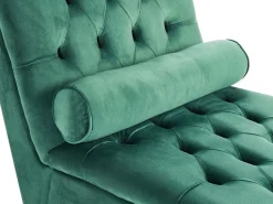 New Beliani Divaani Sametti Tummanvihrea Muret