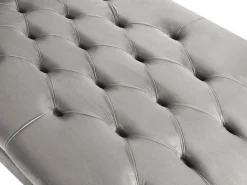 Sohvat<Beliani Divaani Sametti Vaaleanharmaa Muret