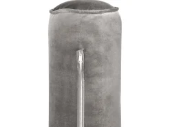 Sohvat<Beliani Divaani Sametti Vaaleanharmaa Muret