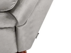 Sohvat<Beliani Divaani Sametti Vaaleanharmaa Muret