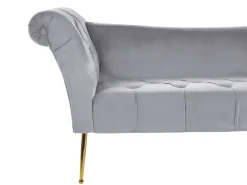 Best Beliani Divaani Sametti Vaaleanharmaa Nantilly