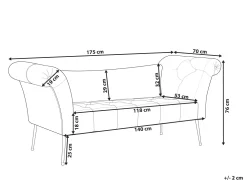 Best Beliani Divaani Sametti Vaaleanharmaa Nantilly