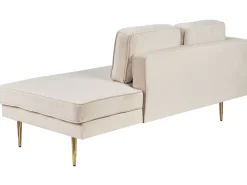 Sohvat<Beliani Divaani Sametti Vasenk. Beige Miramas