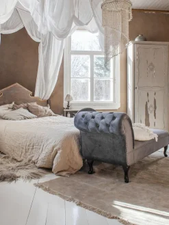 Best Sale Beliani Divaani Sametti Vasenk. Harmaa Nimes