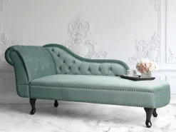 Cheap Beliani Divaani Sametti Vasenk. Mintunvihrea Nimes