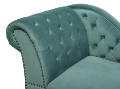 Cheap Beliani Divaani Sametti Vasenk. Mintunvihrea Nimes