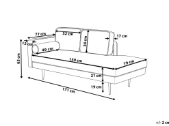 Sohvat<Beliani Divaani Sametti Vasenk. Ruskeanharmaa Miramas