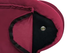 Fashion Beliani Divaani Sametti Vasenk. Tummanpunainen Nimes