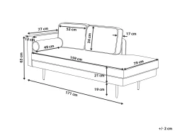 Sale Beliani Divaani Sametti Vasenk. Tummanpunainen Miramas