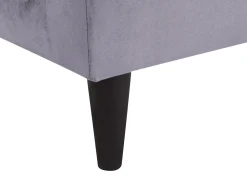 Sohvat<Beliani Divaani Sametti Vasenk. Tummanharmaa Luiro