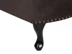 Sohvat<Beliani Divaani Sametti Vasenk. Tummanruskea Nimes