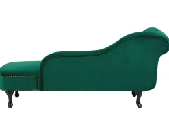 Sohvat<Beliani Divaani Sametti Vasenk. Vihrea Nimes