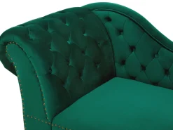 Sohvat<Beliani Divaani Sametti Vasenk. Vihrea Nimes