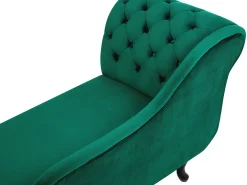 Sohvat<Beliani Divaani Sametti Vasenk. Vihrea Nimes