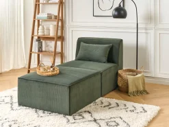 Cheap Beliani Divaani Vakosametti Tummanvihrea Lemvig