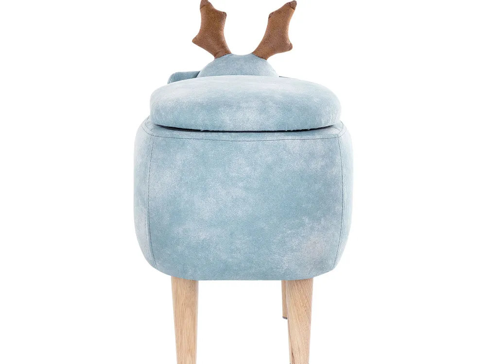 Lastenhuone<Beliani Elainjakkara Kangas Säilytystila Vaaleansininen 63 X 31 Cm Reindeer
