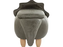 Sale Beliani Elainjakkara Kangas Säilytystila Tummanvihrea 92 X 42 Cm Triceratops