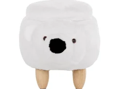 Flash Sale Beliani Elainjakkara Kangas Säilytystila Valkoinen 69 X 30 Cm Bear