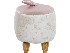 Lastenhuone<Beliani Elainjakkara Kangas Vaaleanpunainen/Valkoinen 32 X 67 Cm Shark