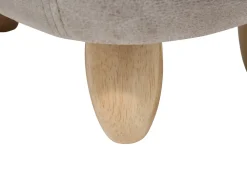 Säilytys<Beliani Elainjakkara Keinonahka Säilytystila Vaaleanharmaa 32 X 60 Cm Hippo