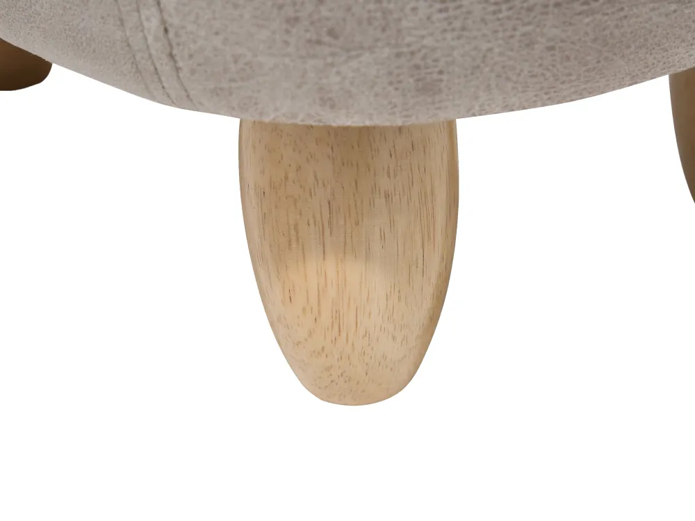 Säilytys<Beliani Elainjakkara Keinonahka Säilytystila Vaaleanharmaa 32 X 60 Cm Hippo