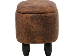 Best Sale Beliani Elainjakkara Keinonahka Säilytystila Ruskea 32 X 60 Cm Hippo