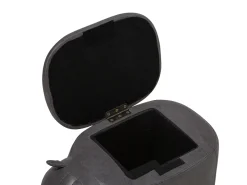 Discount Beliani Elainjakkara Keinonahka Säilytystila Tummanharmaa 60 X 32 Cm Rhino