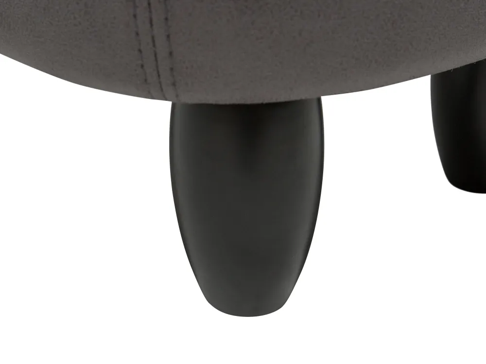 Säilytys<Beliani Elainjakkara Keinonahka Säilytystila Tummanharmaa 70 X 32 Cm Elephant