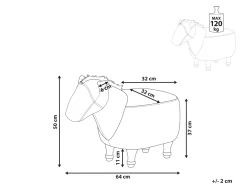 Lastenhuone<Beliani Elainrahi Ruskea Horse