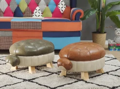 Best Beliani Elainrahi Ruskea Keinonahkainen Turtle