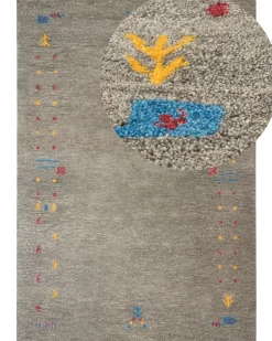 Matot<Beliani Gabbeh-Matto Villa Harmaa 160 X 230 Cm Seymen