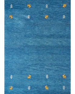 Matot<Beliani Gabbeh-Matto Villa Tummansininen 160 X 230 Cm Calti