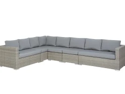 Cheap Beliani Harmaa 8-Istuttava Ulkosohvaryhma Pe-Rottingista Xxl