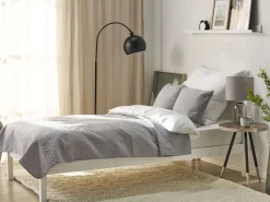 Tekstiilit<Beliani Harmaa Kohokuvioitu Paivapeittosetti 140 X 210 Cm Alamut