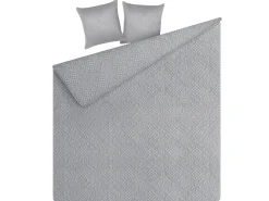 Tekstiilit<Beliani Harmaa Kohokuvioitu Paivapeittosetti 140 X 210 Cm Alamut