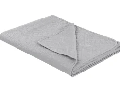 Tekstiilit<Beliani Harmaa Kohokuvioitu Paivapeittosetti 140 X 210 Cm Alamut