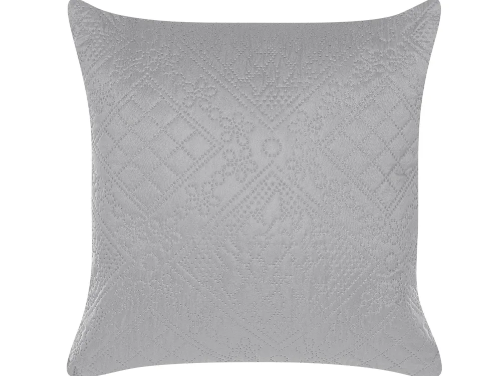 Tekstiilit<Beliani Harmaa Kohokuvioitu Paivapeittosetti 140 X 210 Cm Alamut