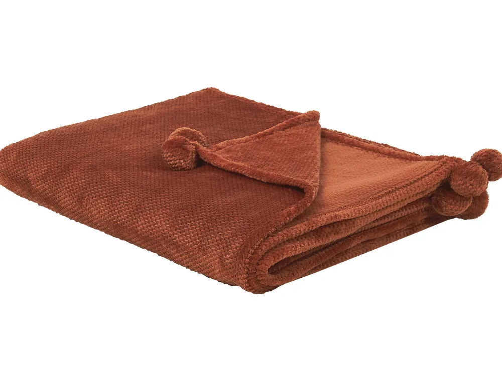 Tekstiilit<Beliani Huopa 200 X 220 Cm Ruskea Saitler