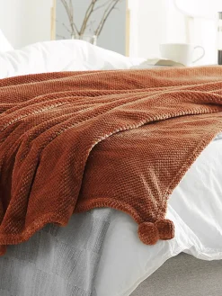 Tekstiilit<Beliani Huopa 200 X 220 Cm Ruskea Saitler