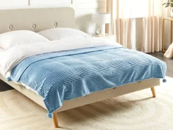 New Beliani Huopa 150 X 200 Cm Sininen Kaweri