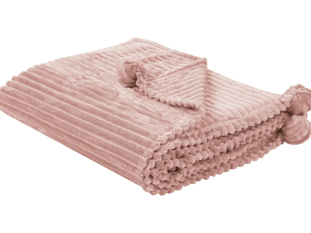 Tekstiilit<Beliani Huopa 150 X 200 Cm Vaaleanpunainen Kaweri