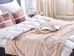 Cheap Beliani Huopa 180 X 220 Cm Vaaleanpunainen Smahra