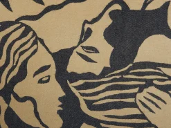 Flash Sale Beliani Huopa Beige/Musta 130 X 170 Cm Kudiya