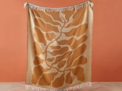 Tekstiilit<Beliani Huopa Beige/Oranssi 130 X 170 Cm Bangre