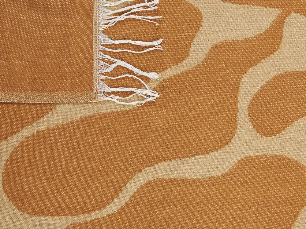 Tekstiilit<Beliani Huopa Beige/Oranssi 130 X 170 Cm Bangre