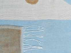 Tekstiilit<Beliani Huopa Beige/Sininen 130 X 170 Cm Hakui