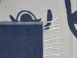 Tekstiilit<Beliani Huopa Beige/Sininen 130 X 170 Cm Halede