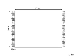 Tekstiilit<Beliani Huopa Beige/Sininen 130 X 170 Cm Halede