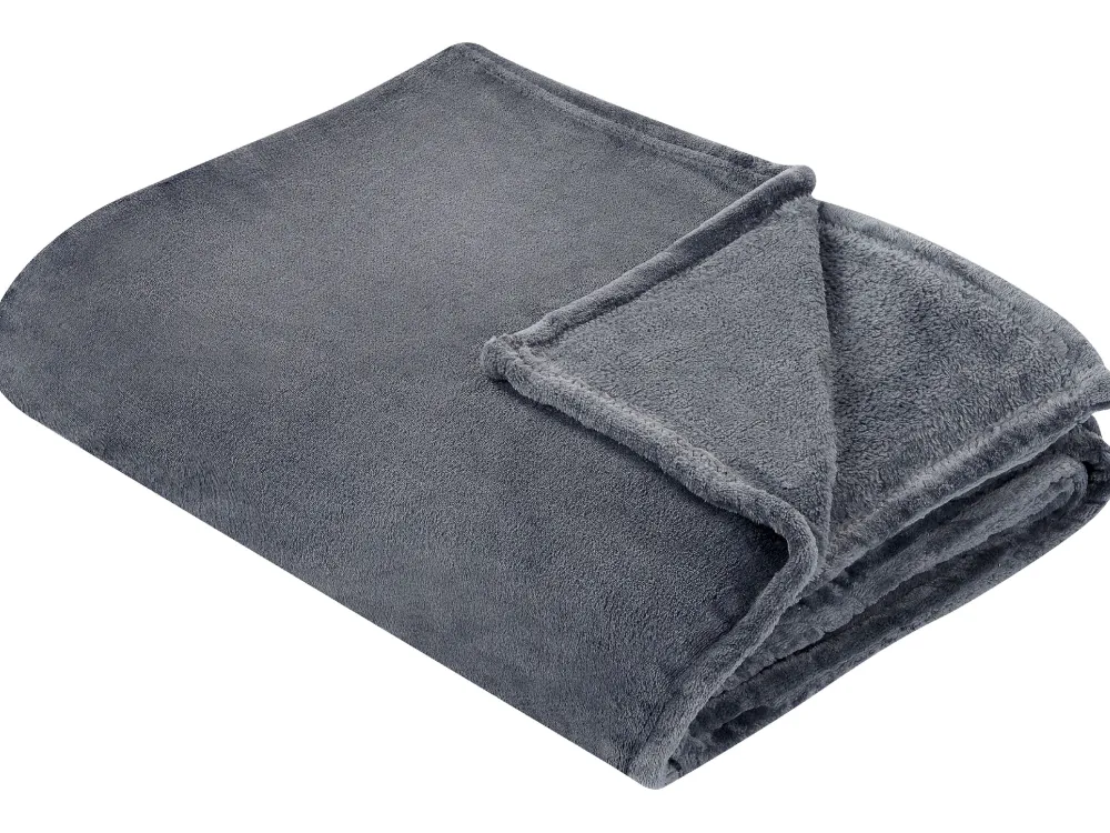 Tekstiilit<Beliani Huopa Harmaa 200 X 220 Cm Bayburt